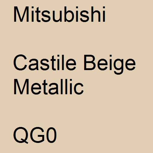 Mitsubishi, Castile Beige Metallic, QG0.